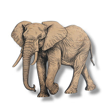 Load image into Gallery viewer, Signs - Black - Safari Animals - SET of 4 LARGE - Double stick tape included