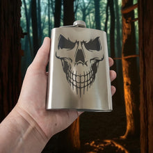 Load image into Gallery viewer, 8oz Evil Skull Stainless Steel Flask