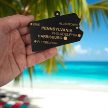 Load image into Gallery viewer, Ornament - CUSTOM - Pennsylvania State with Cities