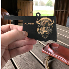 Load image into Gallery viewer, Ornament - Black - Oklahoma with Bison