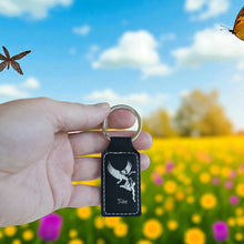 Load image into Gallery viewer, Keychain - Rectangle - Nike Goddess of Victory - Leather