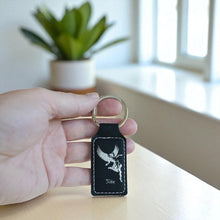 Load image into Gallery viewer, Keychain - Rectangle - Nike Goddess of Victory - Leather