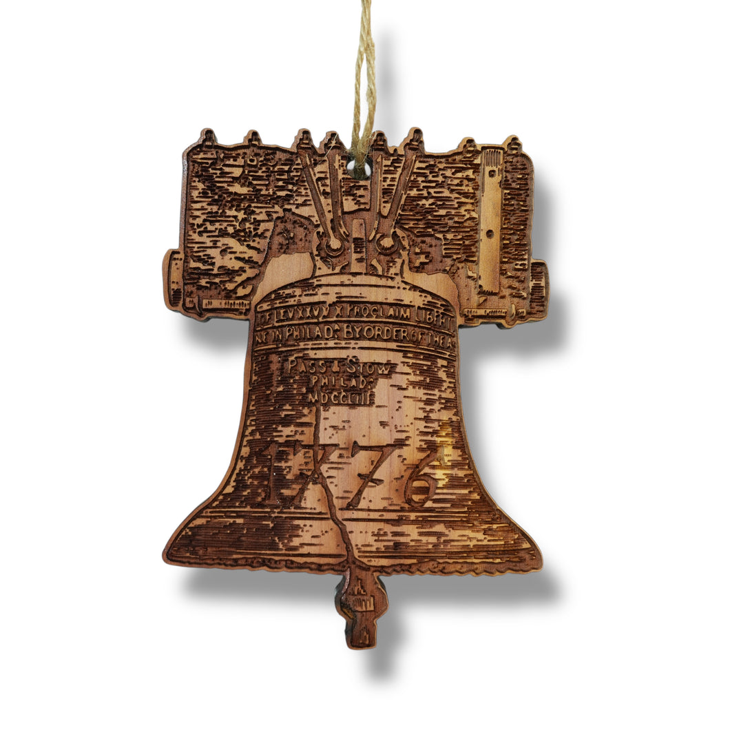 1776 Liberty Bell - Cedar Ornament