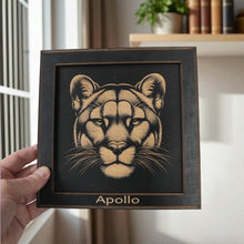Load image into Gallery viewer, Framed Art - PERSONALIZED - CUSTOM - Mountain Lion