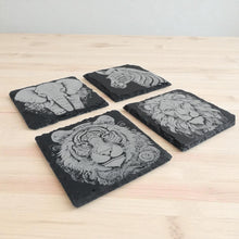 Load image into Gallery viewer, Coaster - Slate - Fancy Animals - SET OF 4