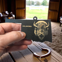 Load image into Gallery viewer, Ornament - Black - Oklahoma with Bison