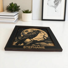 Load image into Gallery viewer, Framed Art - PERSONALIZED - CUSTOM - Crow Raven