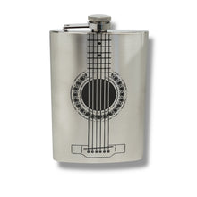 Load image into Gallery viewer, 8oz Acoustic Guitar Stainless Steel Flask
