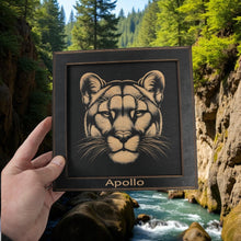 Load image into Gallery viewer, Framed Art - PERSONALIZED - CUSTOM - Mountain Lion