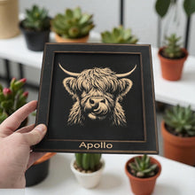 Load image into Gallery viewer, Framed Art - PERSONALIZED - CUSTOM - Highland Cow