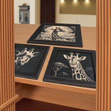 Load image into Gallery viewer, Framed Art - CUSTOM - Giraffe SET of 3 Pictures