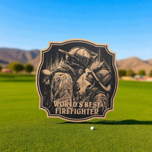 Load image into Gallery viewer, Sign - Black - Worlds best Firefighter