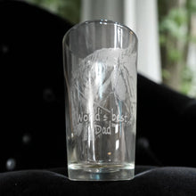 Load image into Gallery viewer, 16oz Beer Mug - Worlds best Dad with Horse