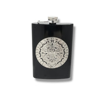 Load image into Gallery viewer, 8oz BLACK Mayan Calendar Flask
