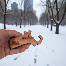 Load image into Gallery viewer, Ornament - CUSTOM - Massachusetts State with Cities