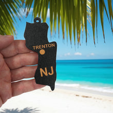 Load image into Gallery viewer, Ornament - CUSTOM - New Jersey State with Cities