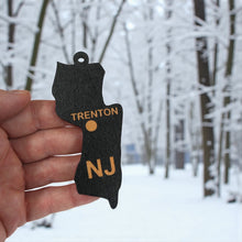 Load image into Gallery viewer, Ornament - CUSTOM - New Jersey State with Cities