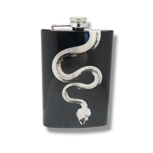 Load image into Gallery viewer, 8oz Snake Black Flask