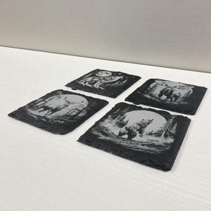 Coaster - Slate - Woods at Night - SET of 4