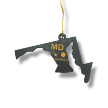 Load image into Gallery viewer, Ornament - CUSTOM - Maryland State State with Cities
