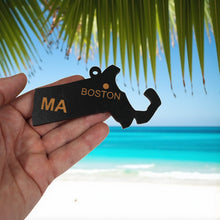 Load image into Gallery viewer, Ornament - CUSTOM - Massachusetts State with Cities