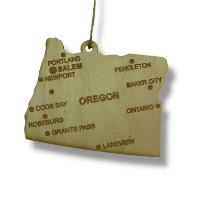 Ornament - CUSTOM - Oregon State with Cities