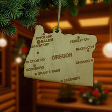 Load image into Gallery viewer, Ornament - CUSTOM - Oregon State with Cities
