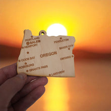 Load image into Gallery viewer, Ornament - CUSTOM - Oregon State with Cities