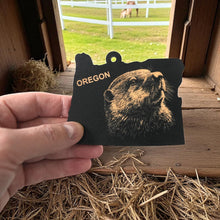 Load image into Gallery viewer, Ornament - Black - Oregon with Beaver