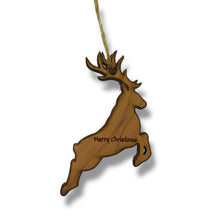 Load image into Gallery viewer, Reindeer Merry Christmas - Cedar Ornament