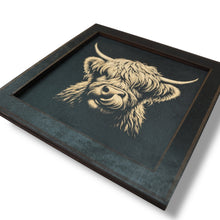 Load image into Gallery viewer, Framed Art - CUSTOM - Highland Cow