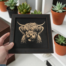 Load image into Gallery viewer, Framed Art - CUSTOM - Highland Cow