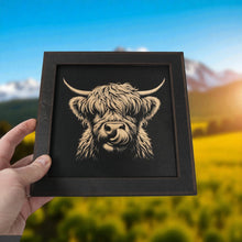 Load image into Gallery viewer, Framed Art - CUSTOM - Highland Cow