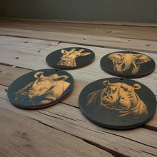 Load image into Gallery viewer, Ornament - Black - Safari SET of 4