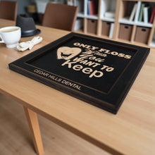 Load image into Gallery viewer, Framed Art - PERSONALIZED - CUSTOM - Only floss the Teeth you want to keep - Dentist