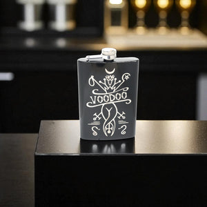 8oz BLACK Voodoo Flask