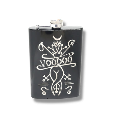 8oz BLACK Voodoo Flask