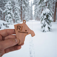 Load image into Gallery viewer, Ornament - CUSTOM - Rhode Island State with Cities