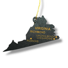 Load image into Gallery viewer, Ornament - CUSTOM - Virginia State with Cities
