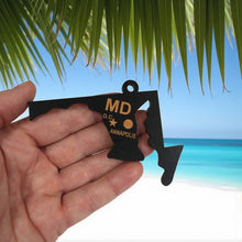 Load image into Gallery viewer, Ornament - CUSTOM - Maryland State State with Cities