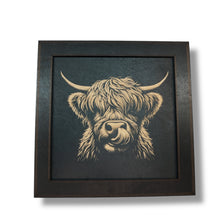 Load image into Gallery viewer, Framed Art - CUSTOM - Highland Cow