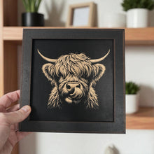Load image into Gallery viewer, Framed Art - CUSTOM - Highland Cow