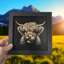 Load image into Gallery viewer, Framed Art - CUSTOM - Highland Cow