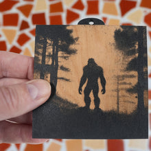 Load image into Gallery viewer, Ornament - BLACK - Bigfoot Sasquatch SET of 4 Ornaments