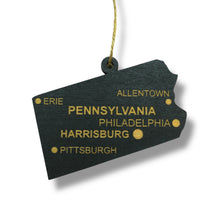 Load image into Gallery viewer, Ornament - CUSTOM - Pennsylvania State with Cities