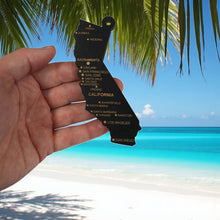 Load image into Gallery viewer, Ornament - CUSTOM - California State with Cities