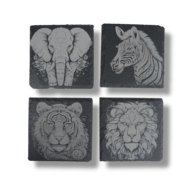 Coaster - Slate - Fancy Animals - SET OF 4