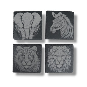 Coaster - Slate - Fancy Animals - SET OF 4