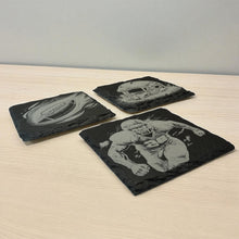 Load image into Gallery viewer, Coaster - Slate - Football - SET OF 3