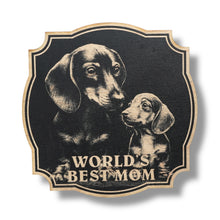 Load image into Gallery viewer, Sign - Black - Worlds best mom with Dachshund - Dog